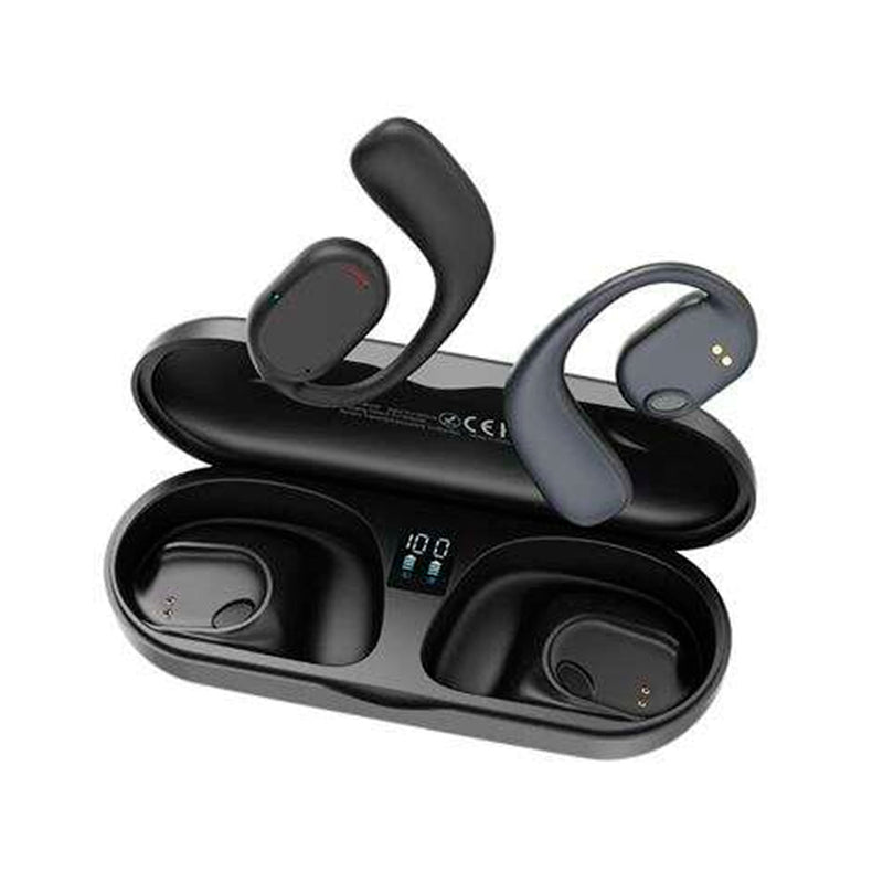 XO Auriculares TWS X25 - Pantalla Digital + Conduccion de Aire - Color Negro