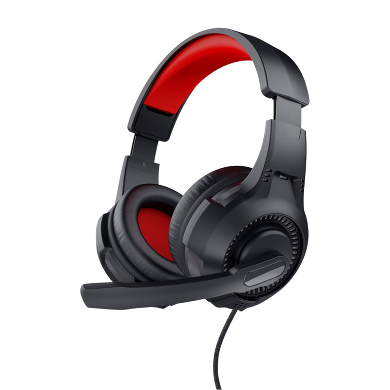Trust Auriculares Circumaurales para Juegos - Microfono Plegable - Diadema Ajustable - Sonido Estereo - Microfono Condensador - Compatible con Varias Consolas