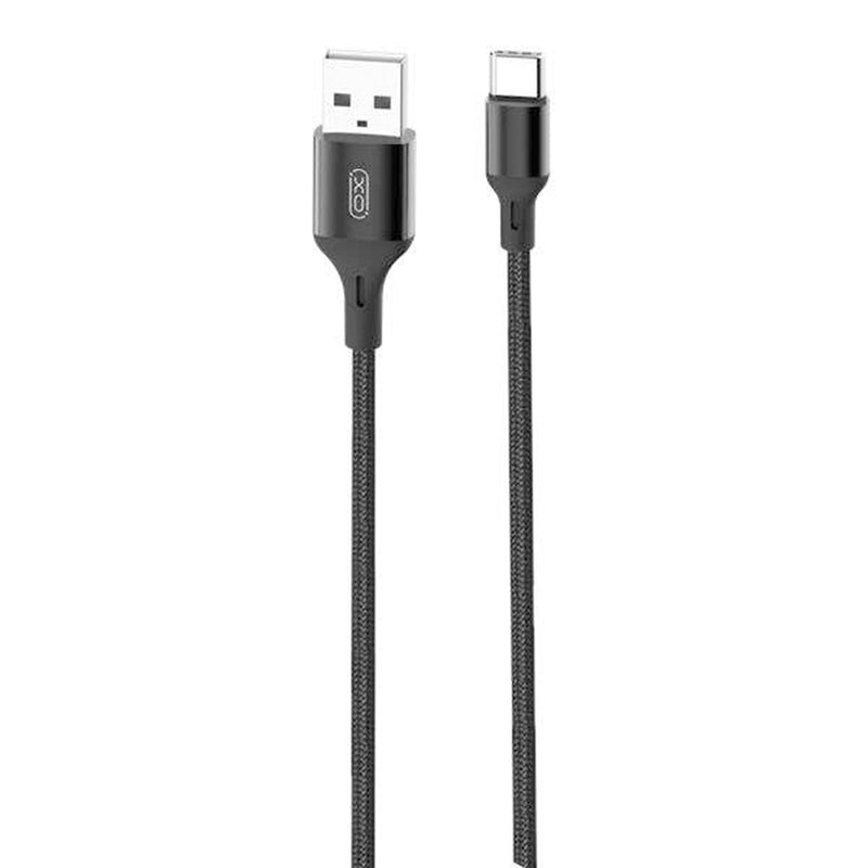 XO Cable USB-A Macho a Tipo C - Carga + Transmision de Datos Alta Velocidad - 2-4A - 1m - Color Negro