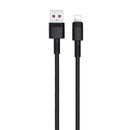 XO NB166 Cable USB-A Macho a Lightning 5A - Carga + Transmision de Datos Alta Velocidad - Longitud 1m - Color Negro