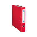 Dohe Archicolor Archivador de Palanca con Rado y Tarjetero - Lomo Estrecho - Formato Folio - Carton Forrado - Color Rojo