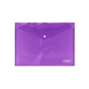 Ingraf Sobre con Cierre de Broche - Polipropileno - Tamaño A4 - Color Lila (10 unidades)