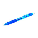 Bic Gel-ocity Original Boligrafo de Tinta Gel Retractil - Punta Media de 0.7mm - Recargable - Grip de Goma - Clip de Plastico - Color Azul (12 unidades)