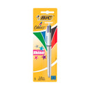 Bic 4 Colours Shine Boligrafo de Bola Retractil - Punta Media de 1.0mm - Tinta con Base de Aceite - 4 Colores de Tinta