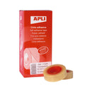 Apli Cinta Adhesiva Transparente 15mm x 33m - Resistente al Agua y a la Intemperie - Facil de Cortar con las Manos - Ideal para Manualidades y Embalaje Transparente (10 unidades)