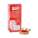 Apli Cinta Adhesiva Transparente 12mm x 33m - Resistente al Agua y a la Intemperie - Facil de Cortar y Aplicar - Ideal para Manualidades y Embalaje Transparente (12 unidades)