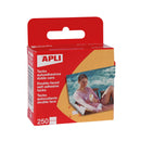 Apli Pack de 250 Tacks Autoadhesivos Doble Cara 10x16mm - Ideal para Fotos, Scrapbooking y Manualidades - Libre de Acidos - Transparente