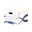 Fellowes Bankers Box Basic Contenedor de Archivos - Montaje Manual - Carton Reciclado Certificacion FSC (10 unidades)