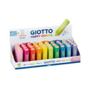 Giotto Happy Gomma Goma de Borrar - Forma de Lapiz - Para Borrar Grafito - Colores Fluo Surtidos (40 unidades)