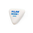 Milan 4045 Goma de Borrar Triangular Flexible - Miga de Pan - Caucho Sintetico - Color Blanco (45 unidades)