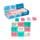 Milan 460 Goma de Borrar Rectangular Flexible - Miga de Pan - Caucho Sintetico - Dibujos Infantiles - Colores Surtidos (60 unidades)