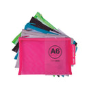Apli Sobres Porta-Todo Nylon Transpirable A6 - Resistentes y Duraderos - Ideal para Equipos Electronicos - Cierre de Cremallera - Colores Surtidos (20 unidades)