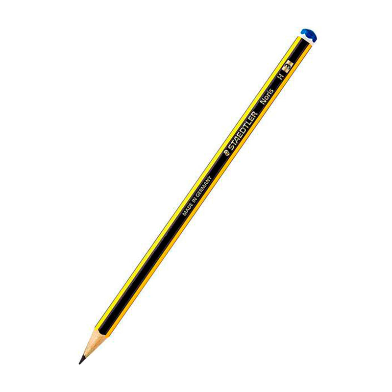 Staedtler Noris 120-3 Lapiz de Grafito Hexagonal - Mina H - Resistencia a la Rotura - Madera de Bosques Sostenibles (12 unidades)