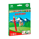 Alpino Pack de 18 Lapices de Colores Creativos - Mina de 3mm - Resistente a la Rotura - Bandeja Extraible - Colores Vivos y Brillantes Surtido