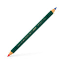 Faber-Castell Castell Color 873 Lapiz Grueso Bicolor Hexagonal - Ecologico - Resistente a la Rotura - Color Rojo/Azul (12 unidades)