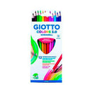 Giotto Colors Acquarell 3.0 Pack de 12 Lapices Triangulares de Colores Acuarelables - Mina 3 mm - Madera - Colores Surtidos
