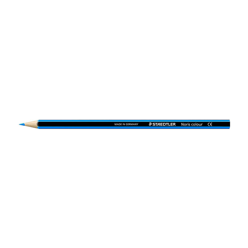 Staedtler Noris Colour 185 Lapiz Hexagonal de Color - Resistencia a la Rotura - Material Wopex - Color Azul (12 unidades)