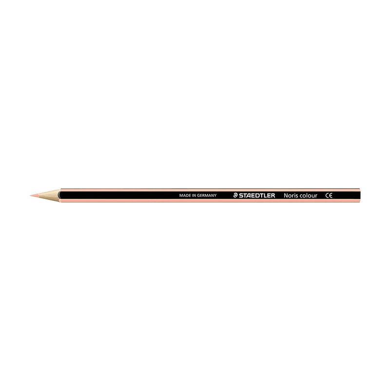 Staedtler Noris Colour 185 Lapiz Hexagonal de Color - Resistencia a la Rotura - Material Wopex - Color Beige (12 unidades)