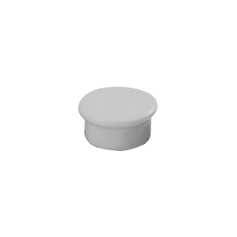 Dahle 95513 Pack de 10 Imanes para Pizarra Blanca - Diametro de 13mm - Color Gris