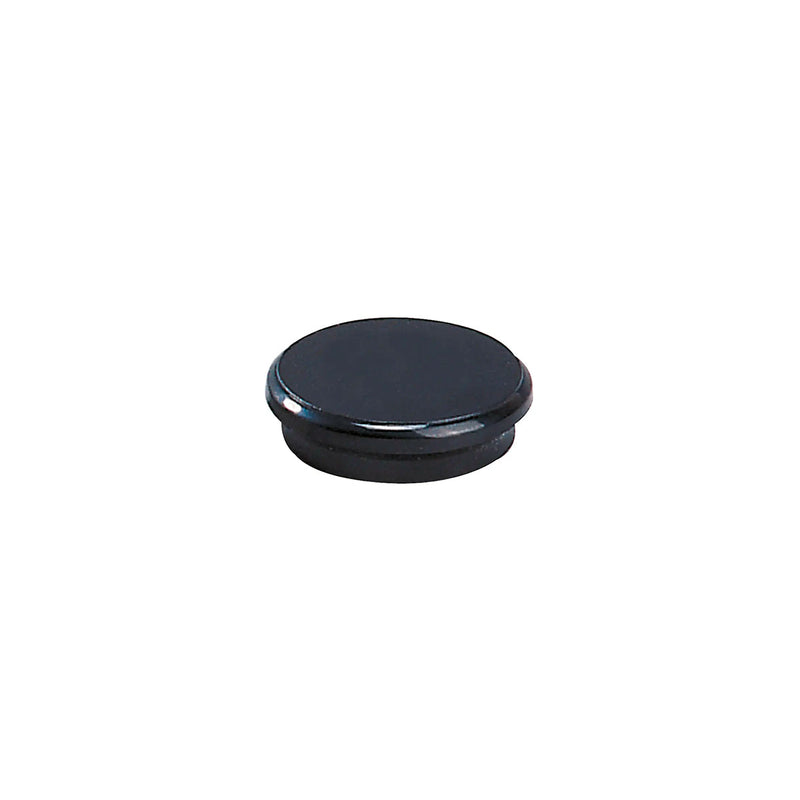 Dahle 95524 Pack de 10 Imanes para Pizarra Blanca - Diametro de 24mm - Color Negro
