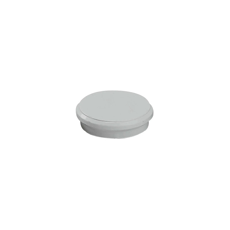 Dahle 95524 Pack de 10 Imanes para Pizarra Blanca - Diametro de 24mm - Color Blanco