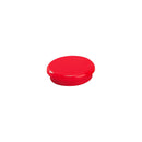 Dahle 95524 Pack de 10 Imanes para Pizarra Blanca - Diametro de 24mm - Color Rojo