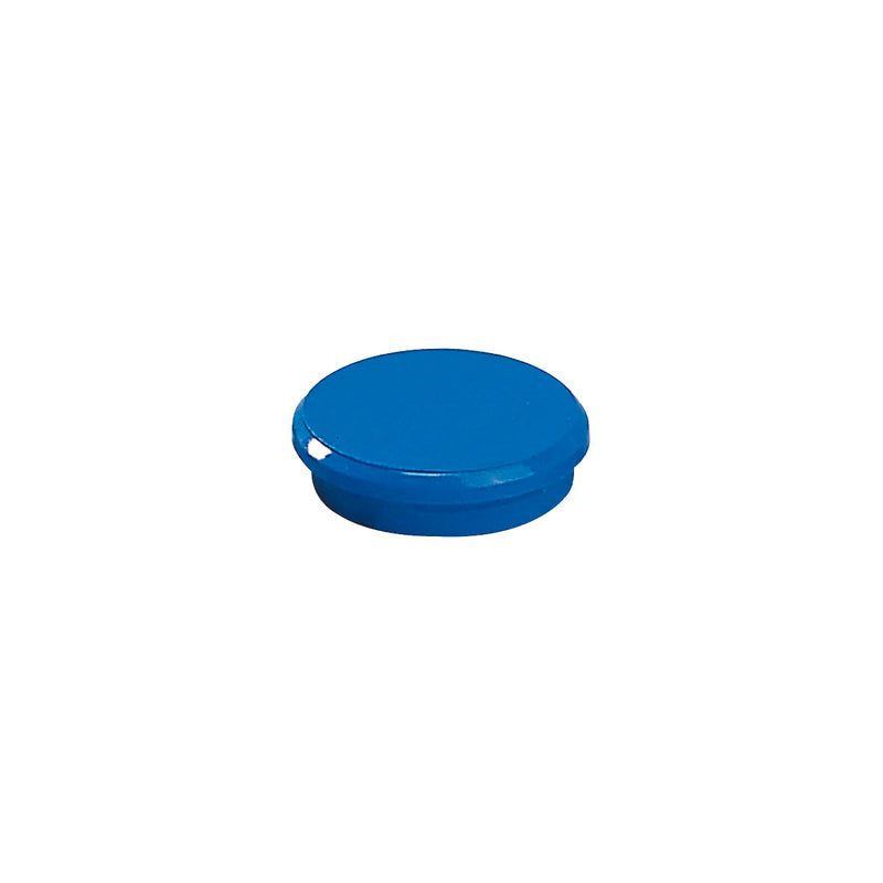 Dahle 95524 Pack de 10 Imanes para Pizarra Blanca - Diametro de 24mm - Color Azul