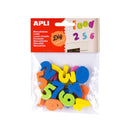 Apli Imanes Goma Eva Numeros 20U - Flexibles y Coloridos - Ideales para Manualidades y Educacion (5 unidades)