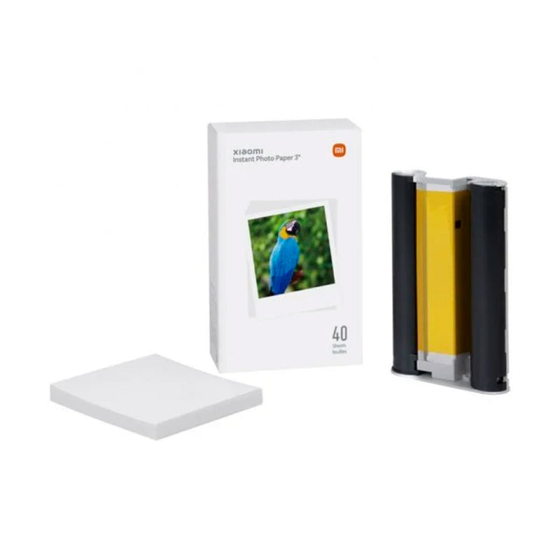 Xiaomi Instant Photo Paper 3" Papel Fotografico para Impresora Xiaomi Instant Photo 1S 40uds