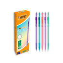 Bic Matic Pastel Portaminas 0.7mm HB con Goma - Punta Retractil - Cuerpo de Colores Pastel Surtidos (12 unidades)