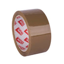 Apli Precinto Estandar sin Ruido Pp Acrilico 48mm x 66m - Grosor 28 Micras - Resistente al Desgarro - Adhesivo de Alta Calidad - Facil de Cortar - Marron (36 unidades)