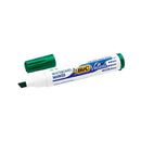 Bic Velleda 1751 ECOlutions Marcadores para Pizarra - Punta Biselada - Trazo entre 3mm y 5.5mm - Tinta con Base de Alcohol - Ecologico - Borrado Optimo - Color Verde (12 unidades)