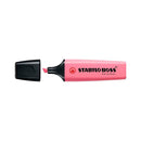 Stabilo Boss 70 Pastel Marcador Fluorescente - Trazo entre 2 y 5mm - Recargable - Tinta con Base de Agua - Color Rosa Cerezo en Flor (10 unidades)