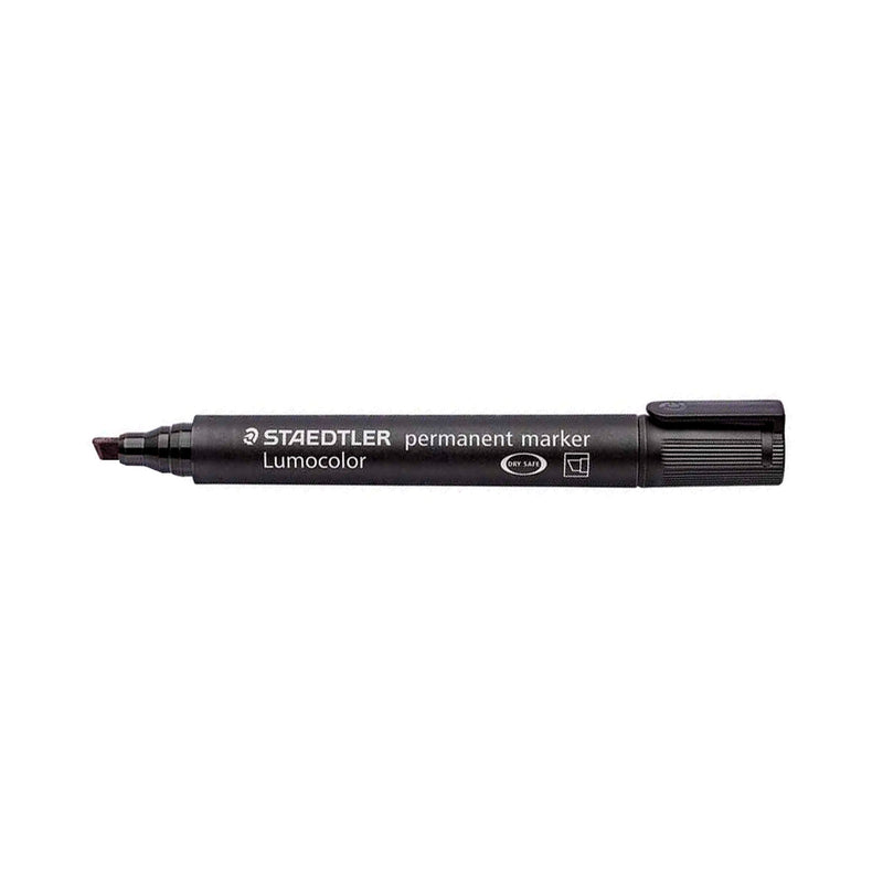 Staedtler Lumocolor 350 Rotulador Permanente - Secado Rapido - Punta 2 - 5 mm Aprox - Color Negro (10 unidades)