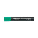Staedtler Lumocolor 352 Rotulador Permanente - Punta Redonda - Trazo 2mm Aprox - Capuchon con Clip - Secado Rapido - Color Verde (10 unidades)