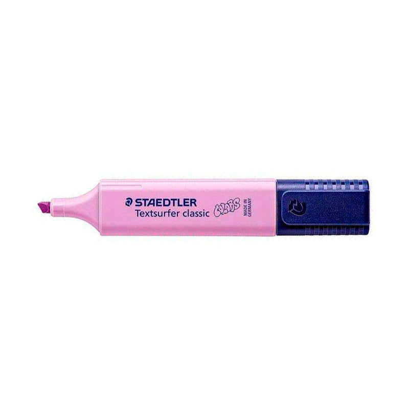 Staedtler Textsurfer Classic 364 Pastel Marcador Fluorescente - Punta Biselada - Trazo entre 1 - 5mm - Tinta con Base de Agua - Color Lavanda (10 unidades)