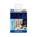 Staedtler Textsurfer Classic 364 Vintage Pack de 4 Marcadores Fluorescentes - Secado Rapido - Trazo 1 - 5mm Aprox - Colores Surtidos