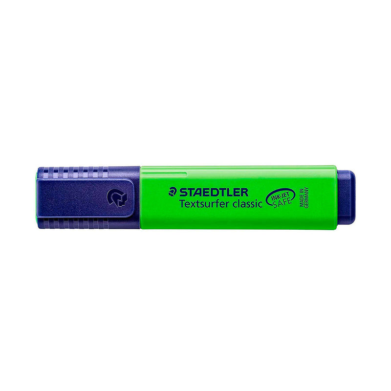 Staedtler Textsurfer Classic 364 Marcador Fluorescente - Punta Biselada - Trazo entre 1 - 5mm - Tinta con Base de Agua - Color Verde (10 unidades)