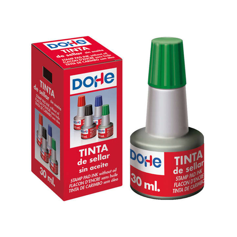 Dohe Tinta para Tampones y Sellos 30ml - Color Verde