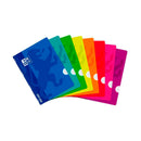 Oxford Openflex Libreta Grapada Formato A4 Cuadriculado 4x4mm - 48 Hojas con Margen - Tapa de Plastico - Colores Surtidos (10 unidades)
