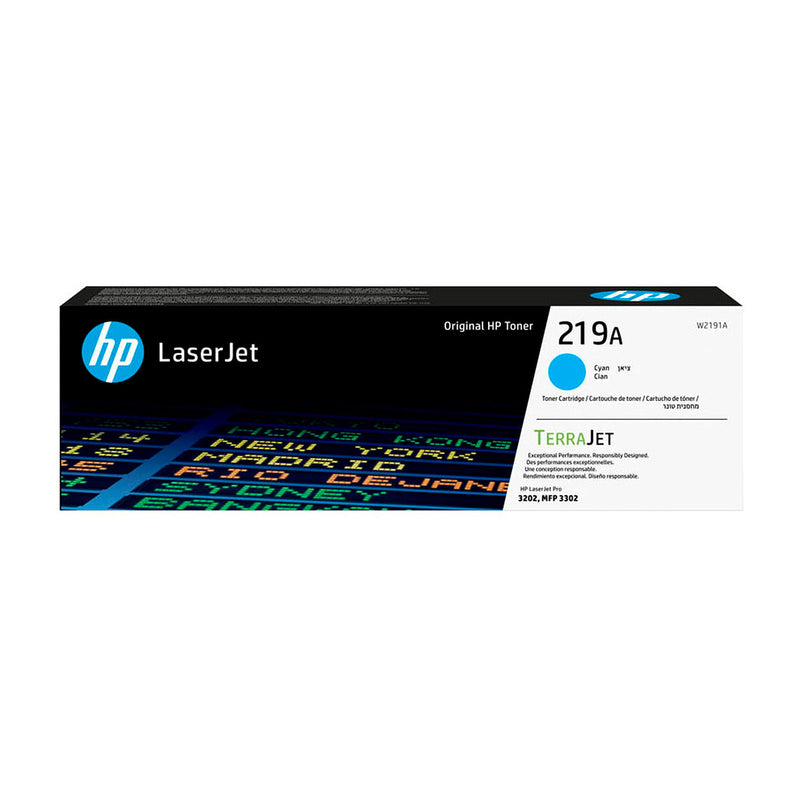 HP W2191A Cyan Cartucho de Toner Original - 219A