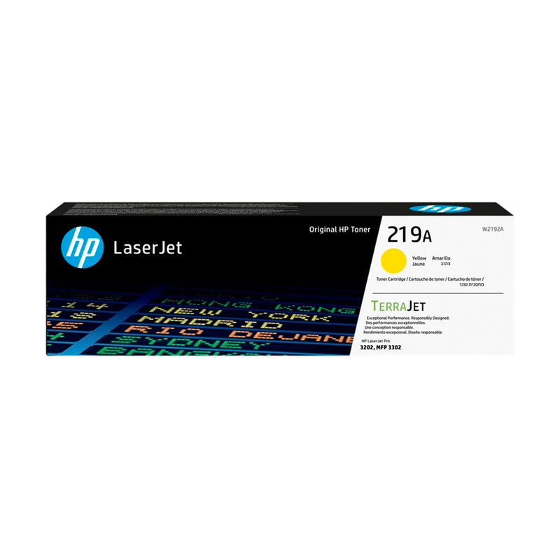 HP W2192A Amarillo Cartucho de Toner Original - 219A