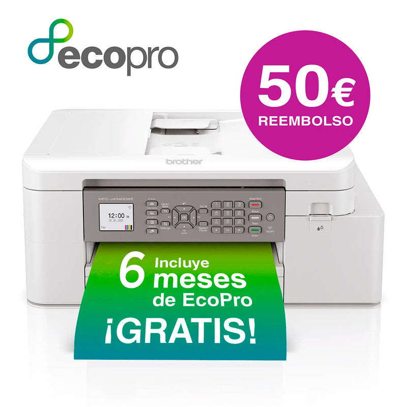 Brother MFC-J4340DWE Impresora Multifunción Tinta Color WiFi Duplex Fax 20ppm