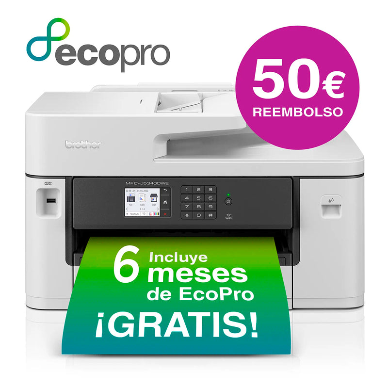 Brother MFC-J5340DWE Impresora Multifunción Tinta Color A3 WiFi Duplex Fax 28ppm