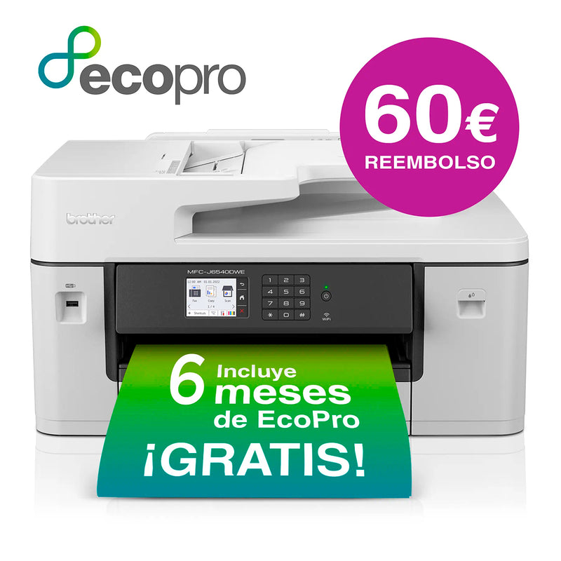 Brother MFC-J6540DWE Impresora Multifunción Tinta Color A3 WiFi Duplex Fax 28ppm