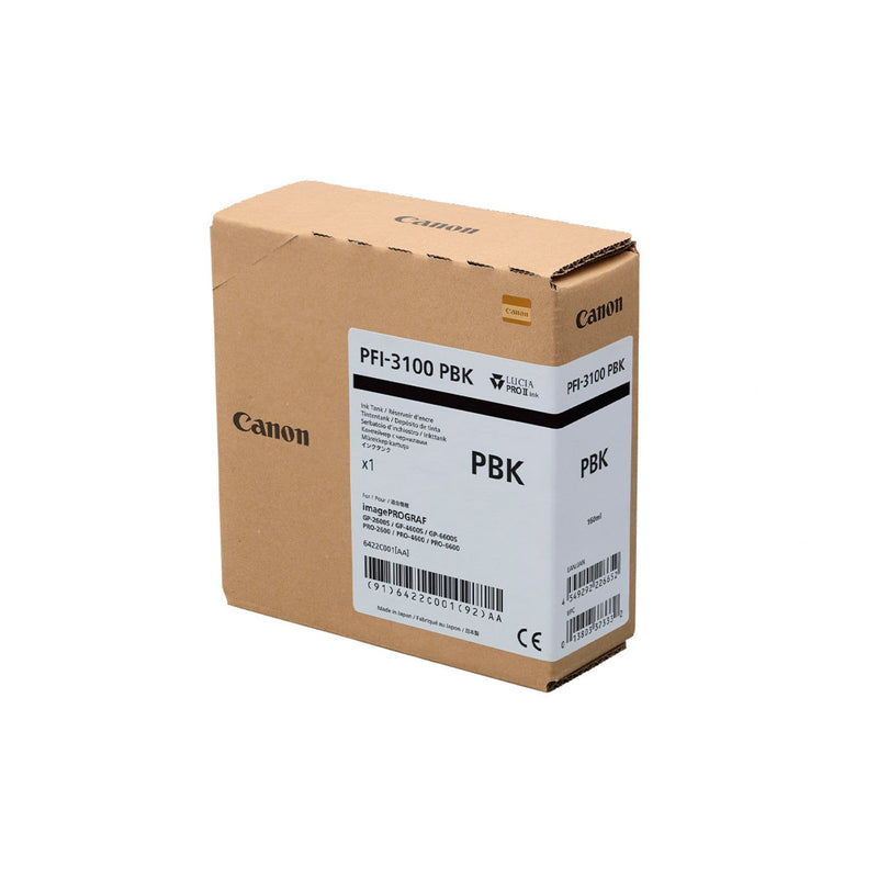 Canon PFI3100 Negro Foto Cartucho de Cartucho de Tinta Original - 6422C001