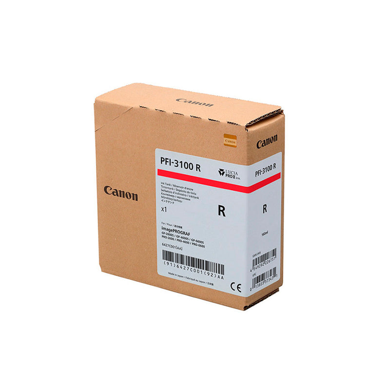 Canon PFI3100 Rojo Cartucho de Cartucho de Tinta Original - 6427C001