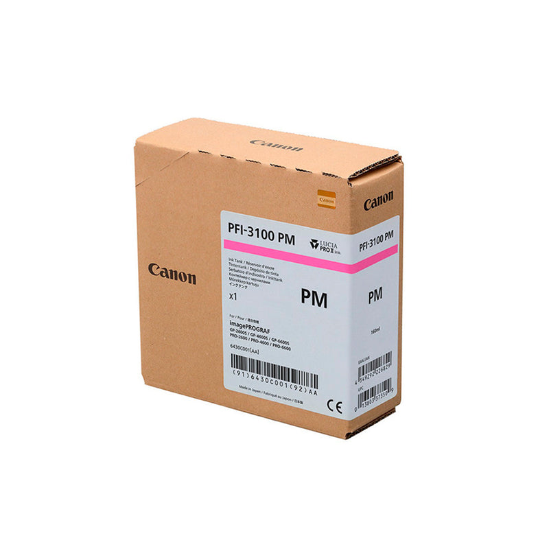 Canon PFI3100 Magenta Foto Cartucho de Cartucho de Tinta Original - 6430C001