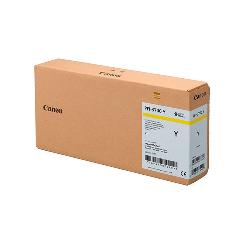 Canon PFI3700 Amarillo Cartucho de Cartucho de Tinta Original - 6447C001