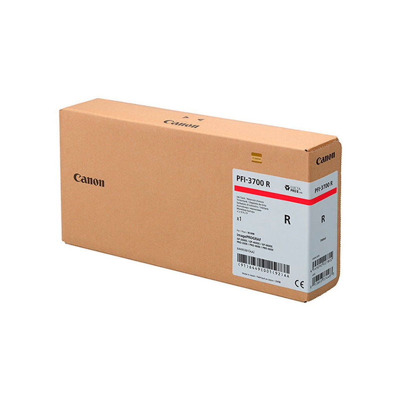 Canon PFI3700 Rojo Cartucho de Cartucho de Tinta Original - 6449C001